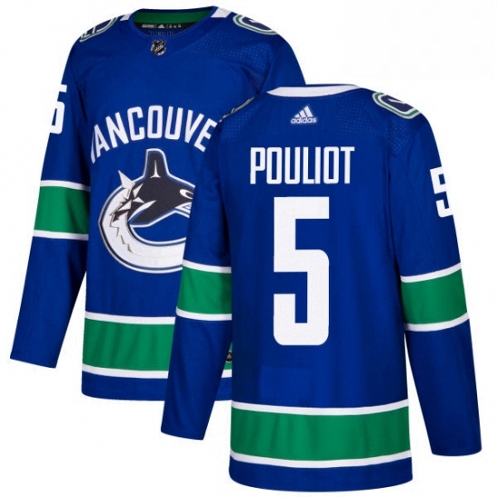Youth Adidas Vancouver Canucks 5 Derrick Pouliot Authentic Blue Home NHL Jersey Youth Adidas Vancouver Canucks 5 Derrick Pouliot Authentic Blue Home NHL Jersey