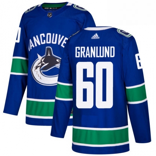Youth Adidas Vancouver Canucks 60 Markus Granlund Premier Blue Home NHL Jersey Youth Adidas Vancouver Canucks 60 Markus Granlund Premier Blue Home NHL Jersey