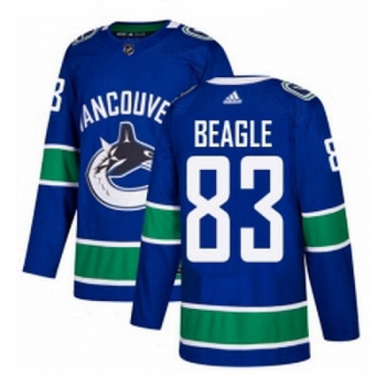 Youth Adidas Vancouver Canucks 83 Jay Beagle Authentic Blue Home NHL Jersey Youth Adidas Vancouver Canucks 83 Jay Beagle Authentic Blue Home NHL Jersey
