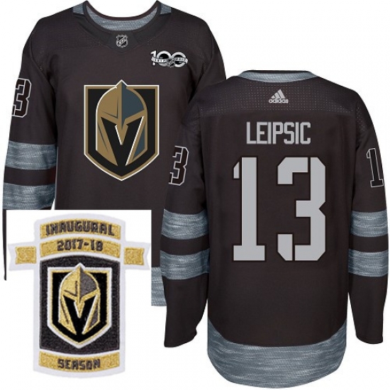 Adidas Golden Knights #13 Brendan Leipsic Black 1917 2017 100th Anniversary Stitched NHL Inaugural Season Patch Jersey Adidas Golden Knights #13 Brendan Leipsic Black 1917 2017 100th Anniversary Stitched NHL Inaugural Season Patch Jersey