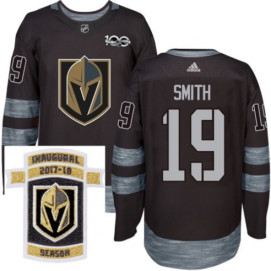 Adidas Golden Knights #19 Reilly Smith Black 1917 2017 100th Anniversary Stitched NHL Inaugural Season Patch Jersey Adidas Golden Knights #19 Reilly Smith Black 1917 2017 100th Anniversary Stitched NHL Inaugural Season Patch Jersey