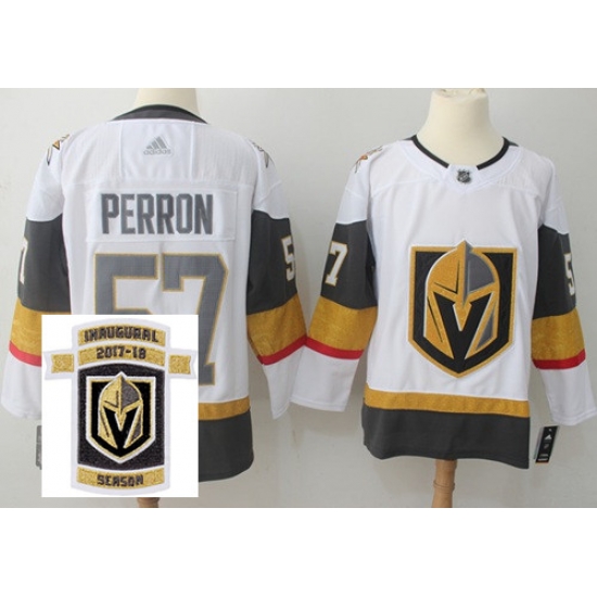 Adidas Golden Knights #57 David Perron White Road Authentic Stitched NHL Inaugural Season Patch Jersey Adidas Golden Knights #57 David Perron White Road Authentic Stitched NHL Inaugural Season Patch Jersey