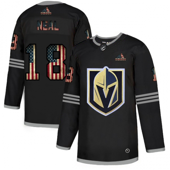 Men Vegas Golden Knights 18 James Neal Black USA Flag Fashion Adidas Jersey Men Vegas Golden Knights 18 James Neal Black USA Flag Fashion Adidas Jersey