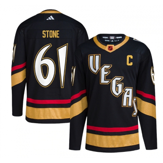 Men Vegas Golden Knights 61 Mark Stone Black 2022 23 Reverse Retro Stitched Jersey Men Vegas Golden Knights 61 Mark Stone Black 2022 23 Reverse Retro Stitched Jersey