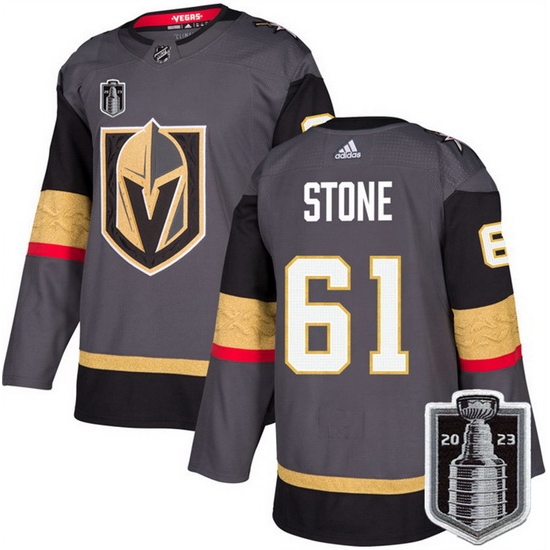 Men Vegas Golden Knights 61 Mark Stone Gray 2023 Stanley Cup Final Stitched Jersey Men Vegas Golden Knights 61 Mark Stone Gray 2023 Stanley Cup Final Stitched Jersey