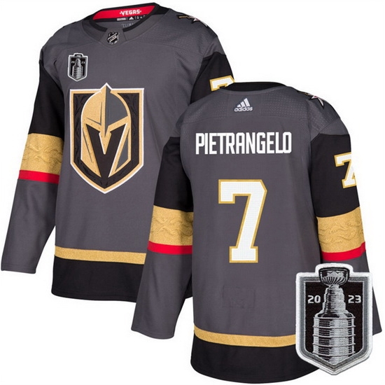 Men Vegas Golden Knights 7 Alex Pietrangelo Gray 2023 Stanley Cup Final Stitched Jersey Men Vegas Golden Knights 7 Alex Pietrangelo Gray 2023 Stanley Cup Final Stitched Jersey