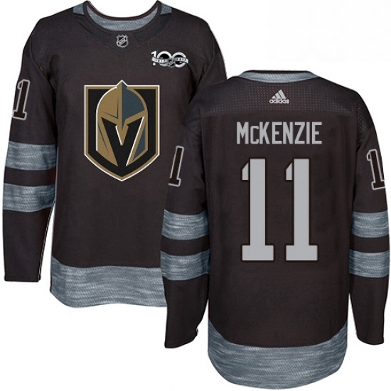 Mens Adidas Vegas Golden Knights 11 Curtis McKenzie Authentic Black 1917 2017 100th Anniversary NHL Jersey Mens Adidas Vegas Golden Knights 11 Curtis McKenzie Authentic Black 1917 2017 100th Anniversary NHL Jersey