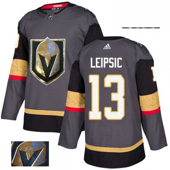 Mens Adidas Vegas Golden Knights 13 Brendan Leipsic Authentic Gray Fashion Gold NHL Jersey Mens Adidas Vegas Golden Knights 13 Brendan Leipsic Authentic Gray Fashion Gold NHL Jersey