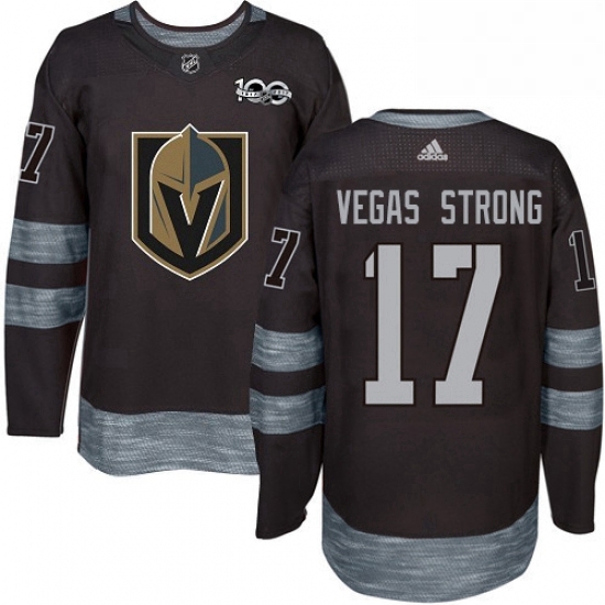 Mens Adidas Vegas Golden Knights 17 Vegas Strong Authentic Black 1917 2017 100th Anniversary NHL Jersey Mens Adidas Vegas Golden Knights 17 Vegas Strong Authentic Black 1917 2017 100th Anniversary NHL Jersey