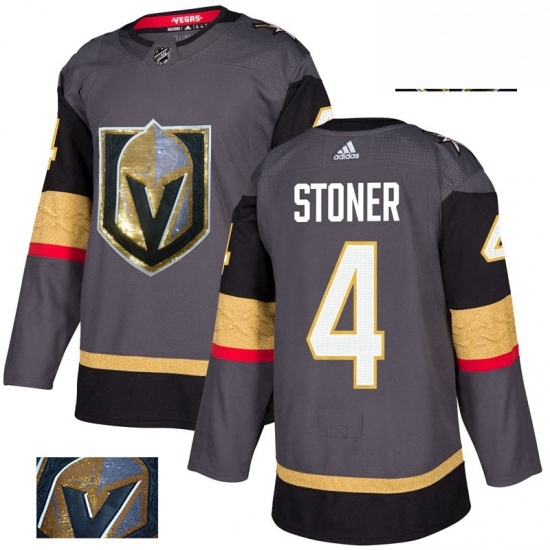 Mens Adidas Vegas Golden Knights 4 Clayton Stoner Authentic Gray Fashion Gold NHL Jersey Mens Adidas Vegas Golden Knights 4 Clayton Stoner Authentic Gray Fashion Gold NHL Jersey