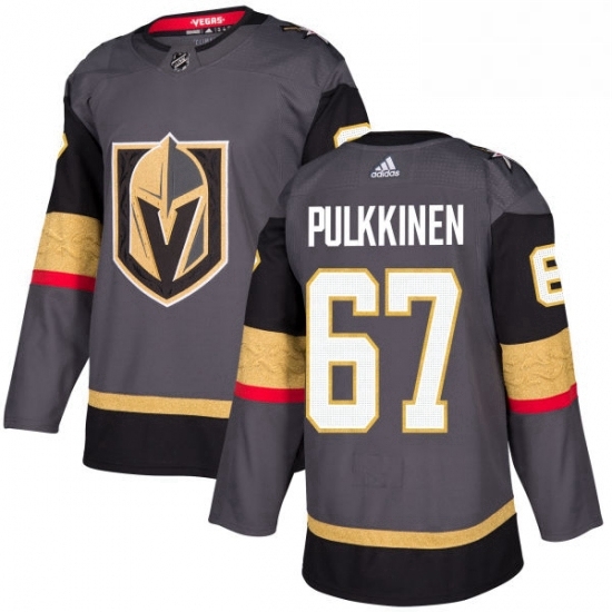 Mens Adidas Vegas Golden Knights 67 Teemu Pulkkinen Premier Gray Home NHL Jersey Mens Adidas Vegas Golden Knights 67 Teemu Pulkkinen Premier Gray Home NHL Jersey