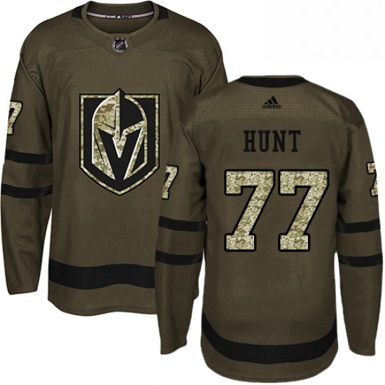 Mens Adidas Vegas Golden Knights 77 Brad Hunt Authentic Green Salute to Service NHL Jersey Mens Adidas Vegas Golden Knights 77 Brad Hunt Authentic Green Salute to Service NHL Jersey