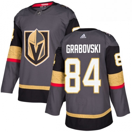 Mens Adidas Vegas Golden Knights 84 Mikhail Grabovski Authentic Gray Home NHL Jersey Mens Adidas Vegas Golden Knights 84 Mikhail Grabovski Authentic Gray Home NHL Jersey
