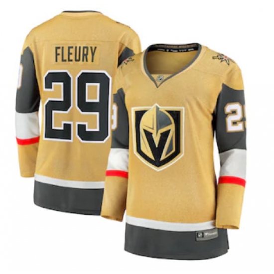 Women Vegas Golden Knights Marc Andre Fleury Fanatics Branded Gold 2020 21 Alternate Premier Breakaway Player Women Vegas Golden Knights Marc Andre Fleury Fanatics Branded Gold 2020 21 Alternate Premier Breakaway Player