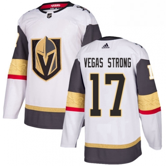 Womens Adidas Vegas Golden Knights 17 Vegas Strong Authentic White Away NHL Jersey Womens Adidas Vegas Golden Knights 17 Vegas Strong Authentic White Away NHL Jersey