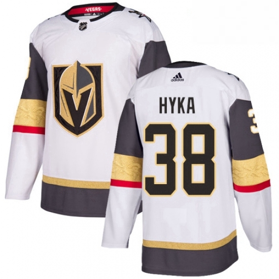 Womens Adidas Vegas Golden Knights 38 Tomas Hyka Authentic White Away NHL Jersey Womens Adidas Vegas Golden Knights 38 Tomas Hyka Authentic White Away NHL Jersey