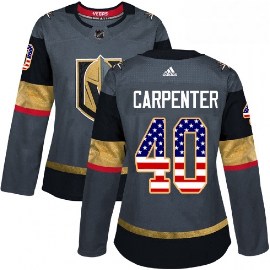 Womens Adidas Vegas Golden Knights 40 Ryan Carpenter Authentic Gray USA Flag Fashion NHL Jersey Womens Adidas Vegas Golden Knights 40 Ryan Carpenter Authentic Gray USA Flag Fashion NHL Jersey