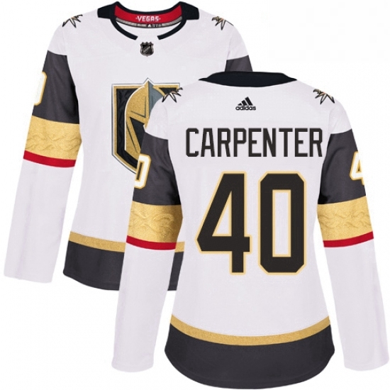 Womens Adidas Vegas Golden Knights 40 Ryan Carpenter Authentic White Away NHL Jersey Womens Adidas Vegas Golden Knights 40 Ryan Carpenter Authentic White Away NHL Jersey