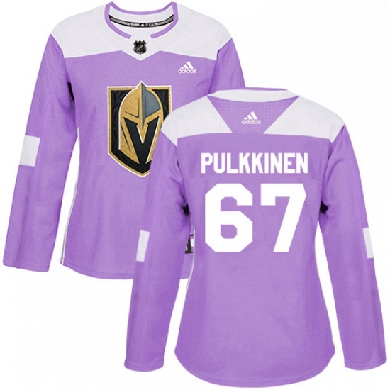 Womens Adidas Vegas Golden Knights 67 Teemu Pulkkinen Authentic Purple Fights Cancer Practice NHL Jersey Womens Adidas Vegas Golden Knights 67 Teemu Pulkkinen Authentic Purple Fights Cancer Practice NHL Jersey