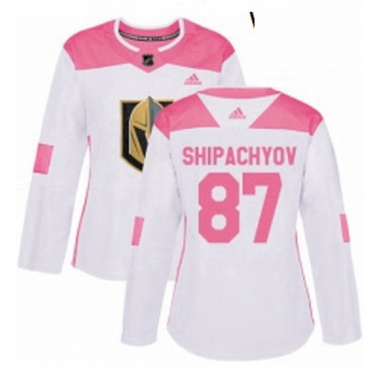 Womens Adidas Vegas Golden Knights 87 Vadim Shipachyov Authentic WhitePink Fashion NHL Jersey Womens Adidas Vegas Golden Knights 87 Vadim Shipachyov Authentic WhitePink Fashion NHL Jersey
