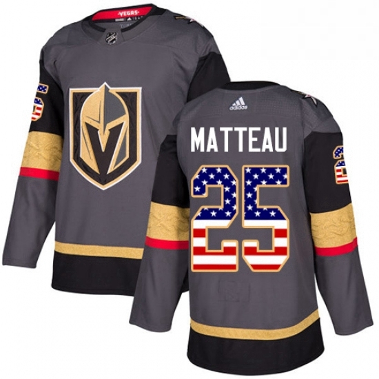 Youth Adidas Vegas Golden Knights 25 Stefan Matteau Authentic Gray USA Flag Fashion NHL Jersey Youth Adidas Vegas Golden Knights 25 Stefan Matteau Authentic Gray USA Flag Fashion NHL Jersey