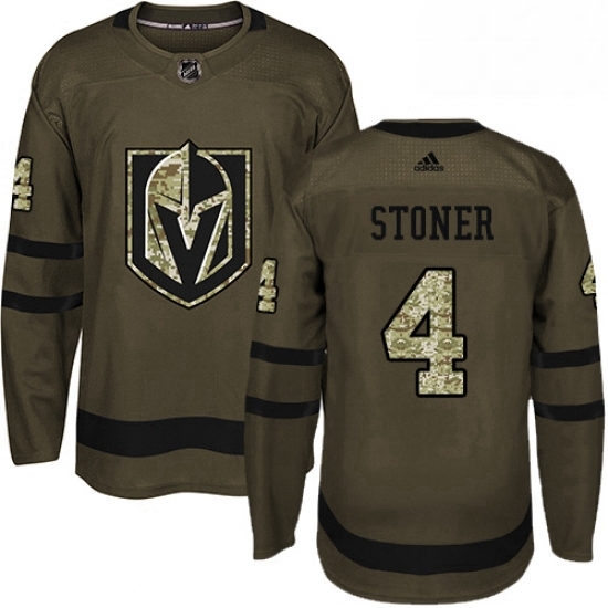 Youth Adidas Vegas Golden Knights 4 Clayton Stoner Authentic Green Salute to Service NHL Jersey Youth Adidas Vegas Golden Knights 4 Clayton Stoner Authentic Green Salute to Service NHL Jersey
