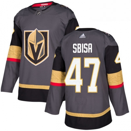 Youth Adidas Vegas Golden Knights 47 Luca Sbisa Authentic Gray Home NHL Jersey Youth Adidas Vegas Golden Knights 47 Luca Sbisa Authentic Gray Home NHL Jersey