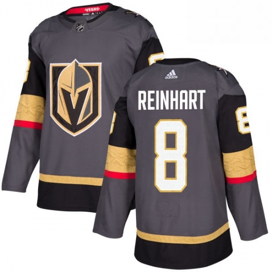 Youth Adidas Vegas Golden Knights 8 Griffin Reinhart Authentic Gray Home NHL Jersey Youth Adidas Vegas Golden Knights 8 Griffin Reinhart Authentic Gray Home NHL Jersey