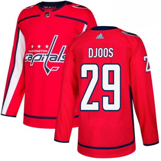Mens Adidas Washington Capitals 29 Christian Djoos Premier Red Home NHL Jersey Mens Adidas Washington Capitals 29 Christian Djoos Premier Red Home NHL Jersey