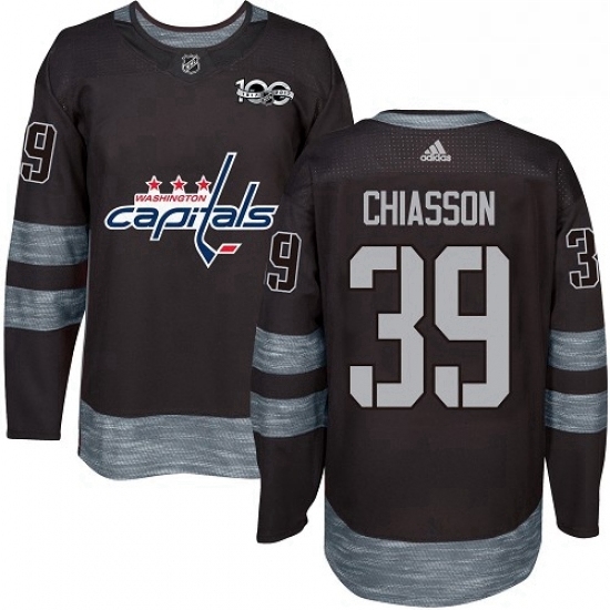 Mens Adidas Washington Capitals 39 Alex Chiasson Authentic Black 1917 2017 100th Anniversary NHL Jersey Mens Adidas Washington Capitals 39 Alex Chiasson Authentic Black 1917 2017 100th Anniversary NHL Jersey