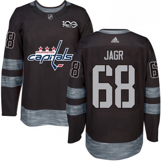 Mens Adidas Washington Capitals 68 Jaromir Jagr Premier Black 1917 2017 100th Anniversary NHL Jersey Mens Adidas Washington Capitals 68 Jaromir Jagr Premier Black 1917 2017 100th Anniversary NHL Jersey