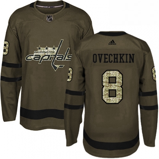 Mens Adidas Washington Capitals 8 Alex Ovechkin Authentic Green Salute to Service NHL Jersey Mens Adidas Washington Capitals 8 Alex Ovechkin Authentic Green Salute to Service NHL Jersey