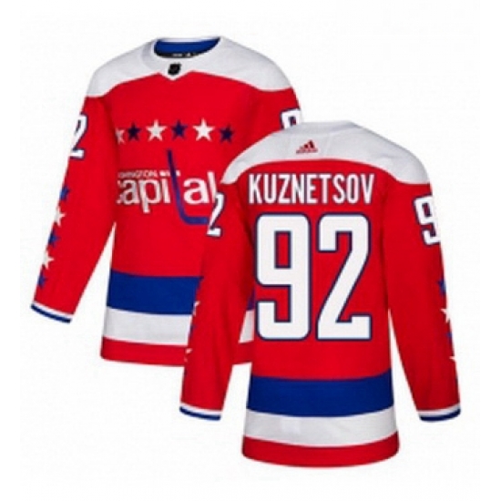 Mens Adidas Washington Capitals 92 Evgeny Kuznetsov Authentic Red Alternate NHL Jersey Mens Adidas Washington Capitals 92 Evgeny Kuznetsov Authentic Red Alternate NHL Jersey