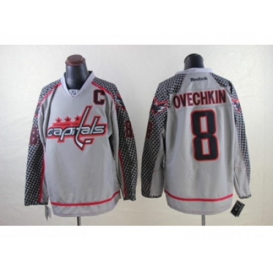 NHL Washington Capitals #8 alex Ovechkin Charcoal Cross Check Jerseys NHL Washington Capitals #8 alex Ovechkin Charcoal Cross Check Jerseys