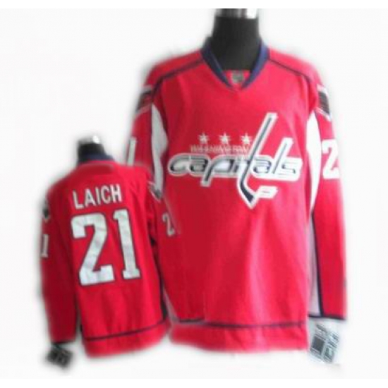 Washington Capitals #21 LAICH Premier RED Jersey Washington Capitals #21 LAICH Premier RED Jersey