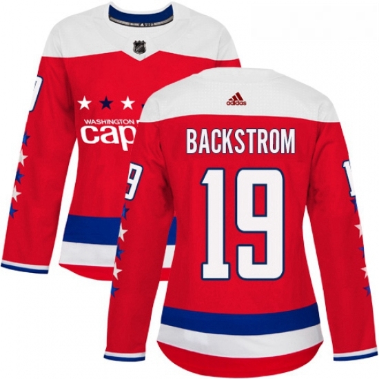 Womens Adidas Washington Capitals 19 Nicklas Backstrom Authentic Red Alternate NHL Jersey Womens Adidas Washington Capitals 19 Nicklas Backstrom Authentic Red Alternate NHL Jersey