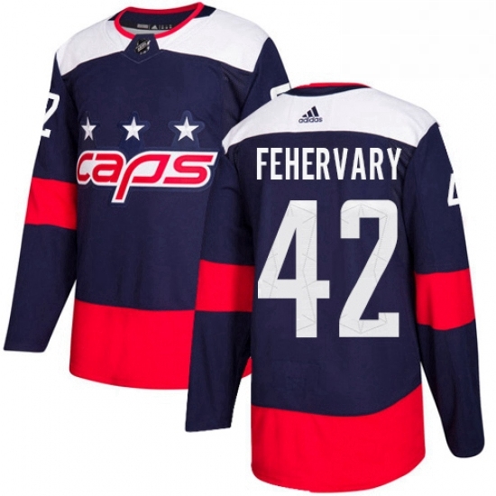 Youth Adidas Washington Capitals 42 Martin Fehervary Authentic Navy Blue 2018 Stadium Series NHL Jersey Youth Adidas Washington Capitals 42 Martin Fehervary Authentic Navy Blue 2018 Stadium Series NHL Jersey