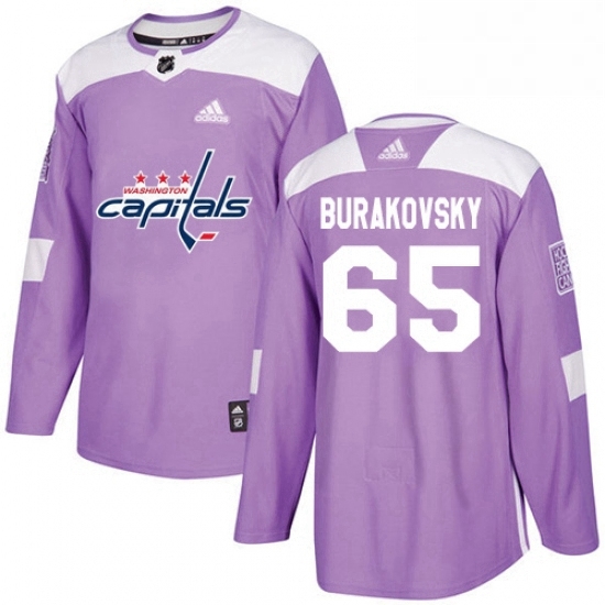 Youth Adidas Washington Capitals 65 Andre Burakovsky Authentic Purple Fights Cancer Practice NHL Jersey Youth Adidas Washington Capitals 65 Andre Burakovsky Authentic Purple Fights Cancer Practice NHL Jersey