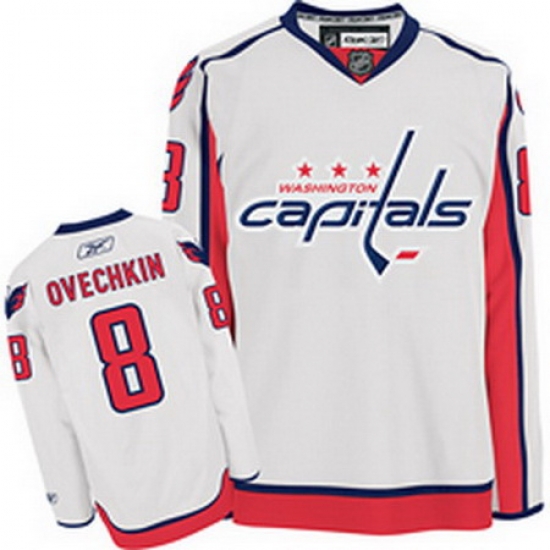 Youth kids RBK hockey jerseys,Washington Capitals 8# A.Ovechkin white Youth kids RBK hockey jerseys,Washington Capitals 8# A.Ovechkin white