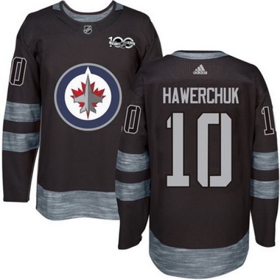 Jets #10 Dale Hawerchuk Black 1917 2017 100th Anniversary Stitched NHL Jersey Jets #10 Dale Hawerchuk Black 1917 2017 100th Anniversary Stitched NHL Jersey