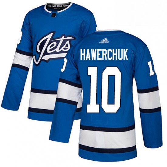 Mens Adidas Winnipeg Jets 10 Dale Hawerchuk Authentic Blue Alternate NHL Jersey Mens Adidas Winnipeg Jets 10 Dale Hawerchuk Authentic Blue Alternate NHL Jersey