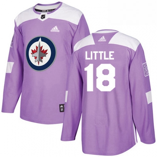 Mens Adidas Winnipeg Jets 18 Bryan Little Authentic Purple Fights Cancer Practice NHL Jersey Mens Adidas Winnipeg Jets 18 Bryan Little Authentic Purple Fights Cancer Practice NHL Jersey