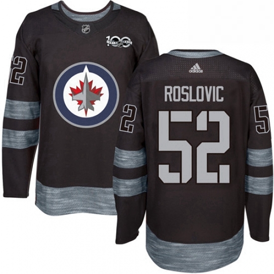 Mens Adidas Winnipeg Jets 52 Jack Roslovic Authentic Black 1917 2017 100th Anniversary NHL Jersey Mens Adidas Winnipeg Jets 52 Jack Roslovic Authentic Black 1917 2017 100th Anniversary NHL Jersey