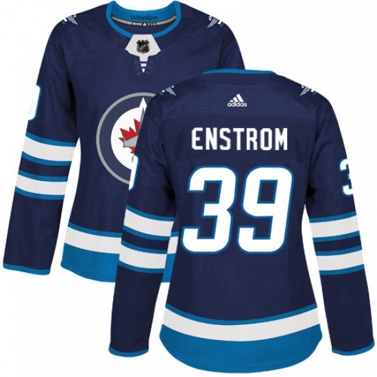 Womens Adidas Winnipeg Jets 39 Tobias Enstrom Premier Navy Blue Home NHL Jersey Womens Adidas Winnipeg Jets 39 Tobias Enstrom Premier Navy Blue Home NHL Jersey
