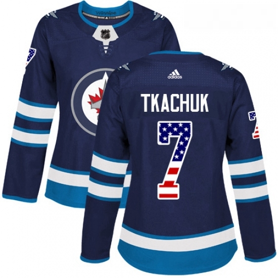 Womens Adidas Winnipeg Jets 7 Keith Tkachuk Authentic Navy Blue USA Flag Fashion NHL Jersey Womens Adidas Winnipeg Jets 7 Keith Tkachuk Authentic Navy Blue USA Flag Fashion NHL Jersey