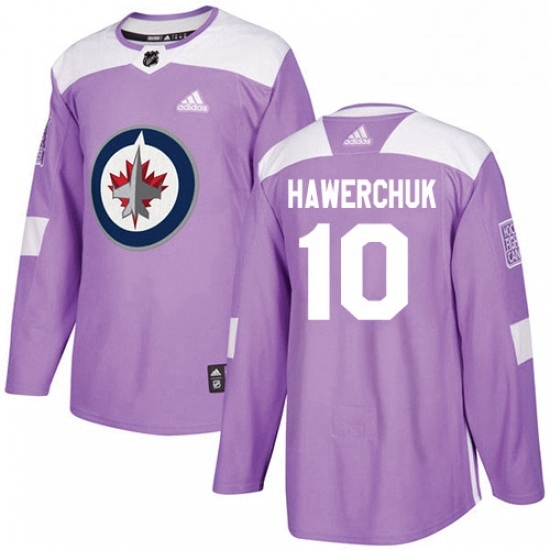 Youth Adidas Winnipeg Jets 10 Dale Hawerchuk Authentic Purple Fights Cancer Practice NHL Jersey Youth Adidas Winnipeg Jets 10 Dale Hawerchuk Authentic Purple Fights Cancer Practice NHL Jersey