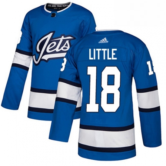 Youth Adidas Winnipeg Jets 18 Bryan Little Authentic Blue Alternate NHL Jersey Youth Adidas Winnipeg Jets 18 Bryan Little Authentic Blue Alternate NHL Jersey