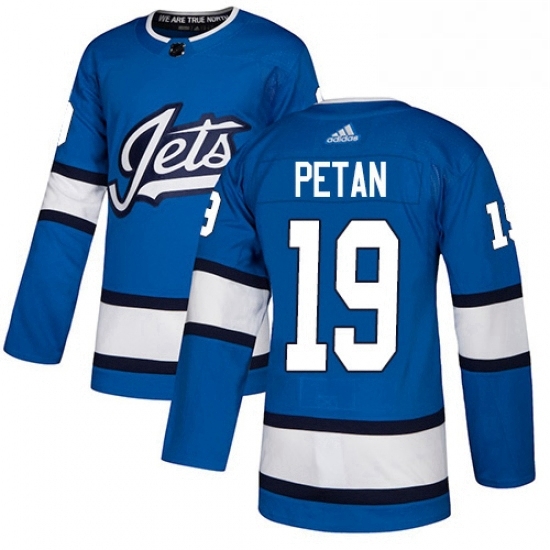 Youth Adidas Winnipeg Jets 19 Nic Petan Authentic Blue Alternate NHL Jersey Youth Adidas Winnipeg Jets 19 Nic Petan Authentic Blue Alternate NHL Jersey