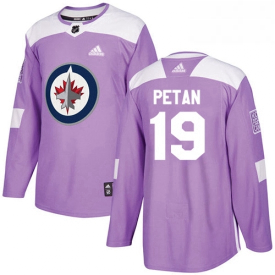 Youth Adidas Winnipeg Jets 19 Nic Petan Authentic Purple Fights Cancer Practice NHL Jersey Youth Adidas Winnipeg Jets 19 Nic Petan Authentic Purple Fights Cancer Practice NHL Jersey