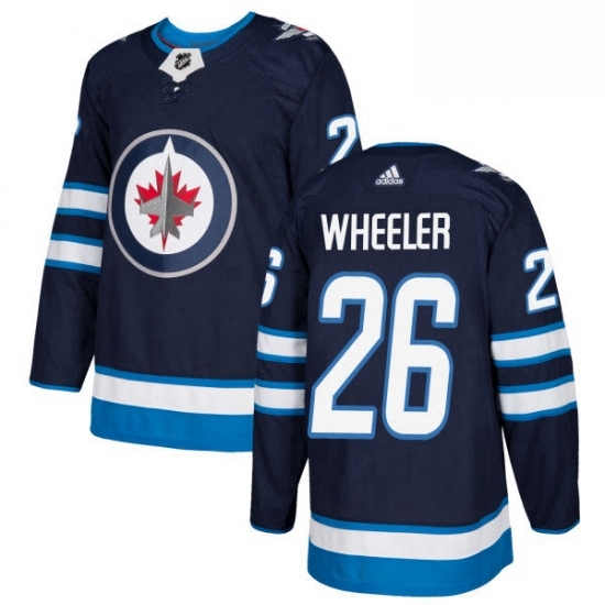 Youth Adidas Winnipeg Jets 26 Blake Wheeler Premier Navy Blue Home NHL Jersey Youth Adidas Winnipeg Jets 26 Blake Wheeler Premier Navy Blue Home NHL Jersey